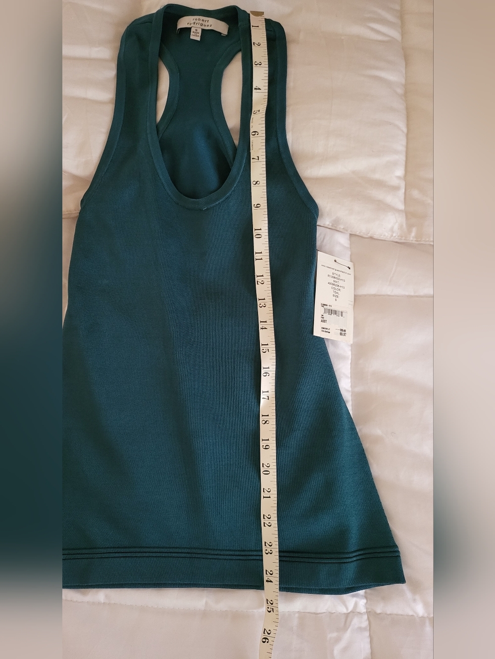 Robert Rodriguez collection top and skirt teal sz S - Picture 6 of 13